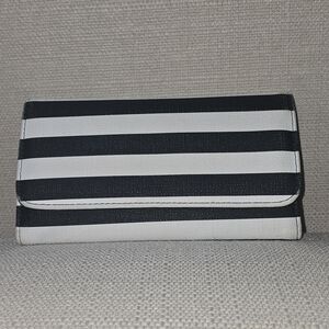 Kut from the Kloth Black and White Striped Wallet
